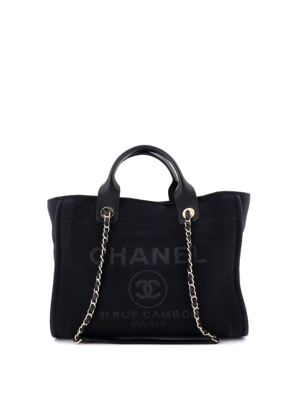 Chanel Deauville Nm Tote Mixed Fibers #350834C42B